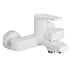 Смеситель для ванны Azario Treya с коротким изливом белый матовый AZ-156805126