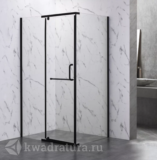 Душевой уголок Veconi RV-19B 120x80х200 черный профиль