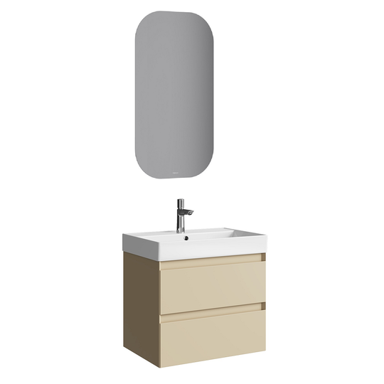 Комплект мебели для ванной Aqwella Geometria 65 морская дюна