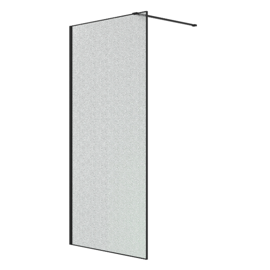 Душевая перегородка Niagara Nova NG-781-12Black 120x200 эффект битого стекла