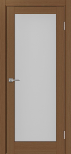Межкомнатная дверь OPorte Турин 501.2 Орех стекло мателюкс