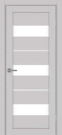 Межкомнатная дверь OPorte Турин 526 Пепельный LACбелый