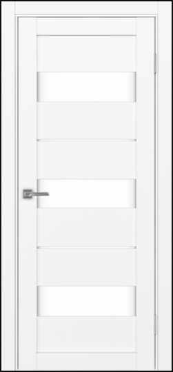 Межкомнатная дверь OPorte Турин 526 Белый снежный LACбелый