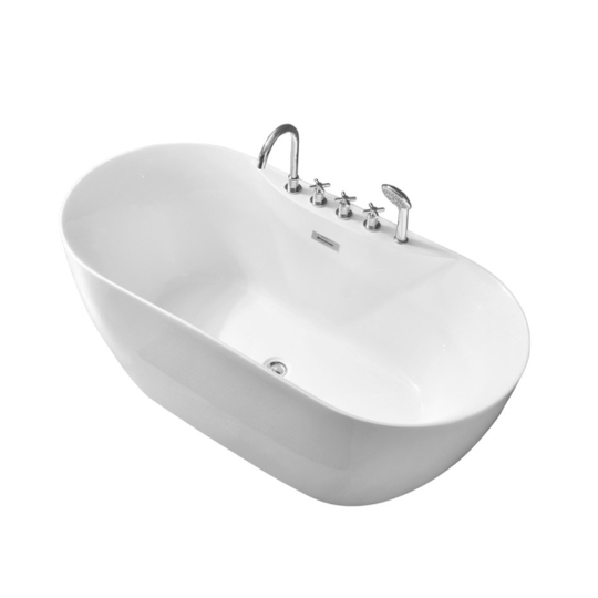 Ванна акриловая отдельностоящая Grossman Classic GR-12502-1 170x75 со смесителем на борту