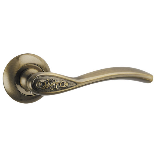 Дверная ручка Punto R.TL54.RUMBA ABG-6 зеленая бронза