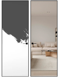 Скрытая дверь невидимка обратного открывания Hausdoors Инвизибл Реверс алюминиевая черная кромка 4 стороны лицевая сторона под покраску/противоположная сторона зеркало