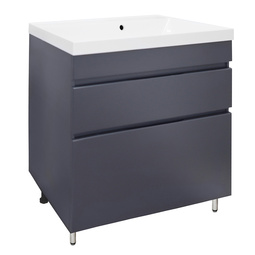 Тумба с раковиной Azario Эстима 80/2Н графит