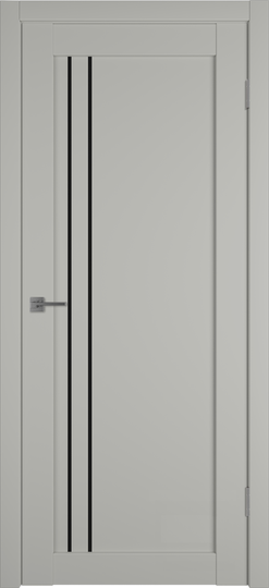 Межкомнатная дверь VFD Emalex 33 Taupe стекло лакобель черное black gloss