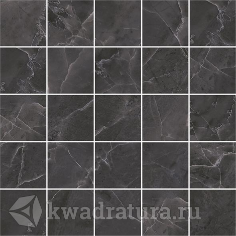 Декор Laparet Olimpus мозаичный черный 25x25