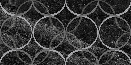 Декор Laparet Crystal Resonanse черный 30x60 см